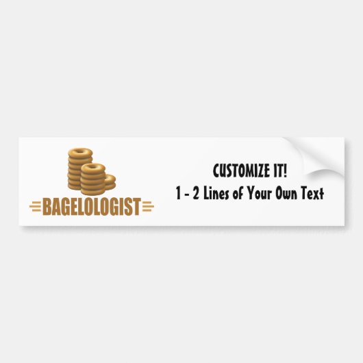 ベーおもしろいグル バンパーステッカー (正面)