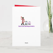 ベーおもしろいコン&エッグ誕生日カードギフト カード (裏面)