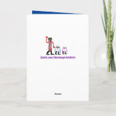 ベーおもしろいコン&エッグ誕生日カードギフト カード (裏面)