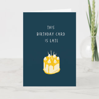 ベーおもしろいテッド誕生日カード – お金なし カード