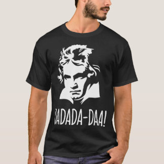 ベーおもしろいトヴェン交響曲第5番ダダダダ Tシャツ