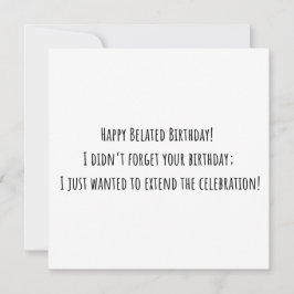 ベーおもしろいト誕生日カード
