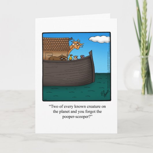 ベーおもしろいト誕生日カード カード (正面)