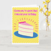 ベーおもしろいト誕生日カード カード (黄色い花)