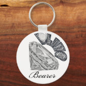 ベーきらきら光るラ結婚のキーチェーン キーホルダー (正面)