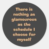 ベーやる気を起こさせるジ文字の言葉 ラウンドシール (正面)