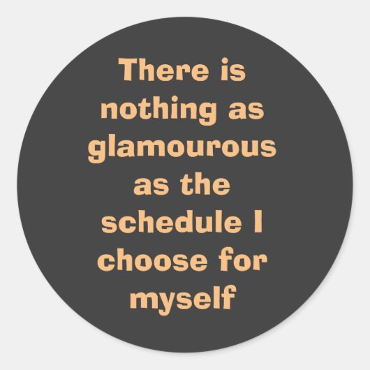 ベーやる気を起こさせるジ文字の言葉 ラウンドシール (正面)