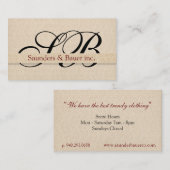 ベーエレガントジフローラ 名刺 (正面/裏面)