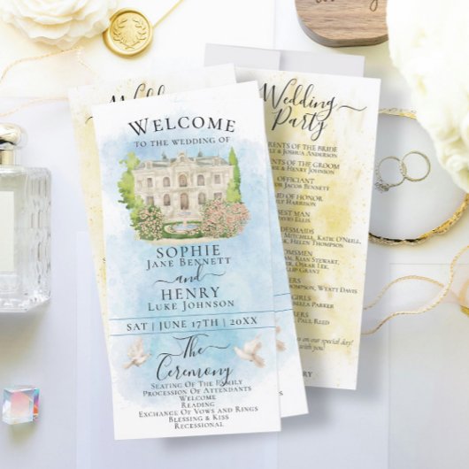 ベーエレガントスファウンテンドーヴラグジュアリー結婚式 プログラム