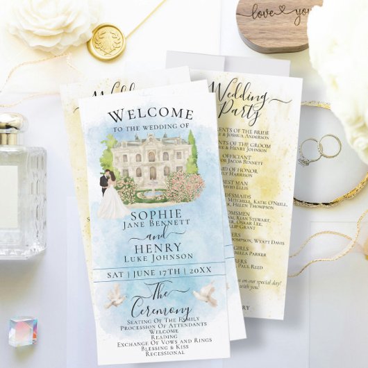 ベーエレガントス新郎新郎ラグジュアリー結婚式 プログラム