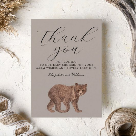 ベーエレガントブシャワーありがとう サンキューカード