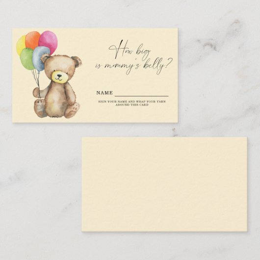 ベーエレガントマ – ママのベリーゲームの大きさ エンクロージャーカード (正面/裏面)