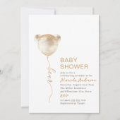 ベーエレガントモダンビー・シャワー 招待状 (正面)