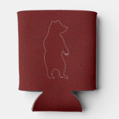 ベーカスタムマを赤に塗ったテーマキャビン 缶クーラー (裏面)