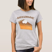 ベーカズハシタグサツマイモパイのスライスを焼く Tシャツ (正面)