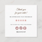 ベーカリーありがとう スクエア名刺 (裏面)