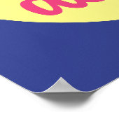 ベーカリーおもしろいは散りばめられたドーナツのキッチンアートである ポスター (角)