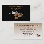 ベーカリーおよびカフェ 名刺 (正面/裏面)