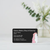 ベーカリーおよびケータリングのテーマ 名刺 (スタンド正面)