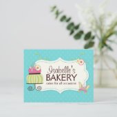 ベーカリーお洒落はがきチラシ ポストカード (スタンド正面)