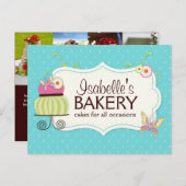 ベーカリーお洒落はがきチラシ ポストカード (正面/裏面)