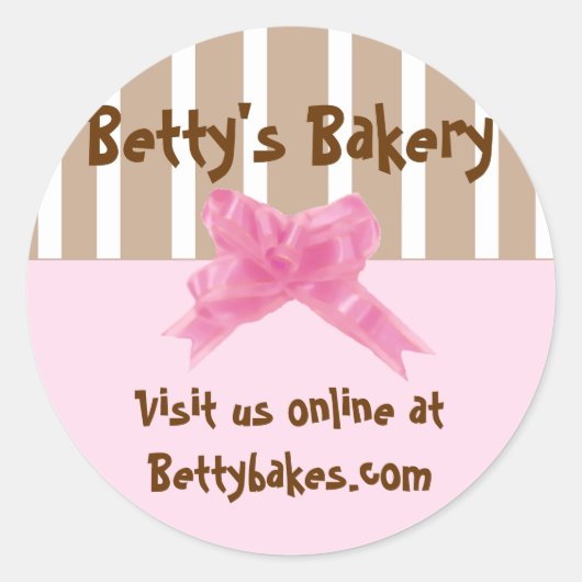 ベーカリーお洒落シール ラウンドシール (正面)