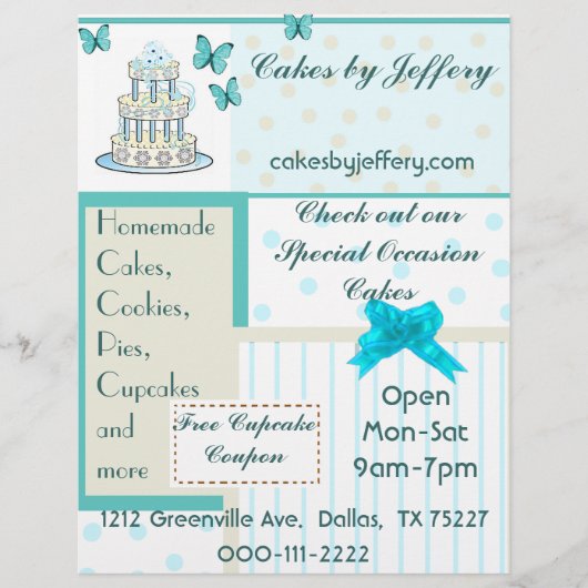 ベーカリーかわいらしフライヤー チラシ (正面)