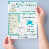 ベーカリーかわいらしフライヤー チラシ (手)