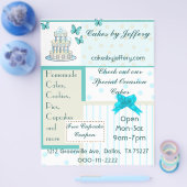 ベーカリーかわいらしフライヤー チラシ (シングル)