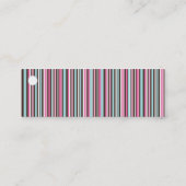 ベーカリーとカップケーキの包装ラベル スキニー名刺 (裏面)