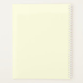 ベーカリーとペストリーパーソナライズされたショップ プランナー手帳 (裏面)