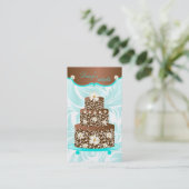 ベーカリーのウエディングケーキのペーストリー作りの職人チョコレートデイジー 名刺 (スタンド正面)