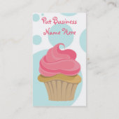 ベーカリーのカップケーキの名刺 名刺 (裏面)