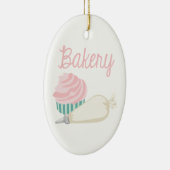 ベーカリーのカップケーキ セラミックオーナメント (右)