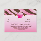 ベーカリーのギフト券チョコレートカップケーキ 割引カード (裏面)