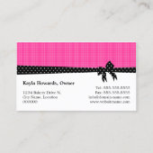 ベーカリーのクッキーはショッキングピンクをぽんと鳴らします 名刺 (裏面)