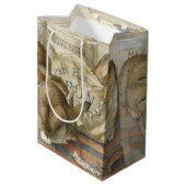 ベーカリーのクリスマスのウサギ ミディアムペーパーバッグ (裏面アングル)