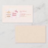 ベーカリーのケーキ及び菓子はカスタマイズ 名刺 (正面/裏面)