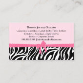 ベーカリーのデザート 名刺 (裏面)