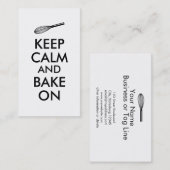 ベーカリーのパン屋のペーストリー作りの職人のための名刺を払って下さい 名刺 (正面/裏面)