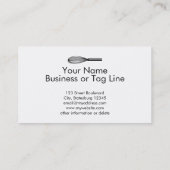 ベーカリーのパン屋のペーストリー作りの職人のための名刺を払って下さい 名刺 (裏面)