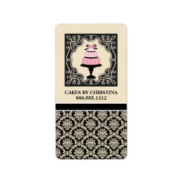 ベーカリーのビジネス製品ラベル{Cakes} ラベル