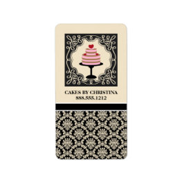 ベーカリーのビジネス製品ラベル{Cakes} ラベル