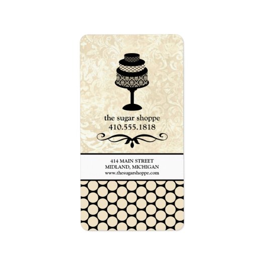 ベーカリーのビジネス製品ラベル{Cakes} ラベル (正面)