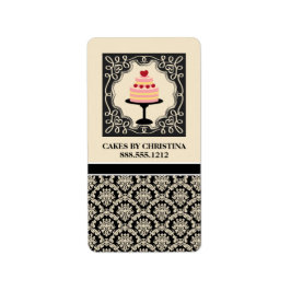 ベーカリーのビジネス製品ラベル{Cakes} ラベル