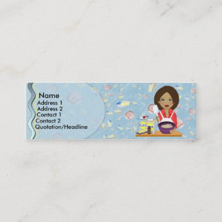 ベーカリーのプロフィールカード スキニー名刺