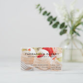 ベーカリーのペーストリー作りの職人の名刺 名刺 (スタンド正面)