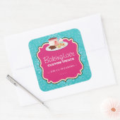 ベーカリーの包装のステッカー スクエアシール (封筒)