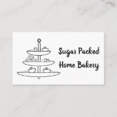 ベーカリーの取り扱い階層型プレート名刺 名刺 (正面)