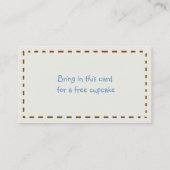 ベーカリーの名お洒落刺とクーポン 割引カード (裏面)